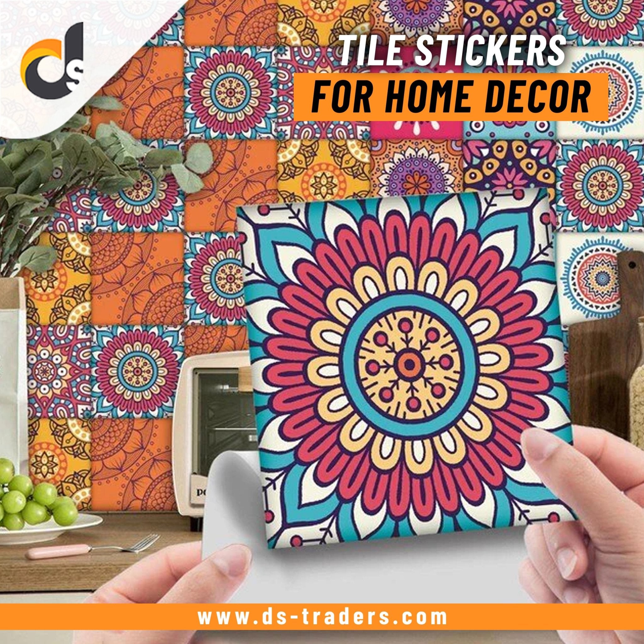 24pcs Self Adhesive Tile Stickers for Home Decor