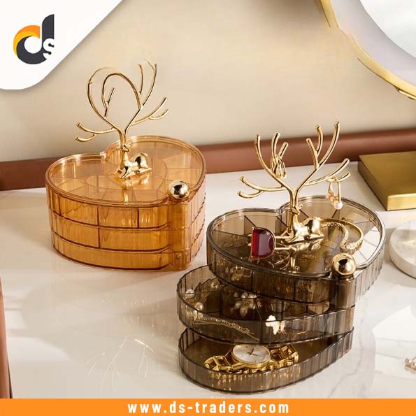 Acrylic Luxury Deer Jewelry Box