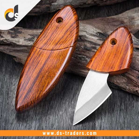 Wooden Handle Mini Pocket Knife Pack of 3