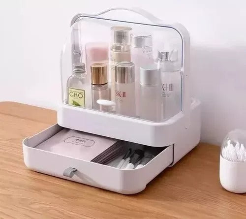 Premium Makeup Organizer with Double Side Glass Slide