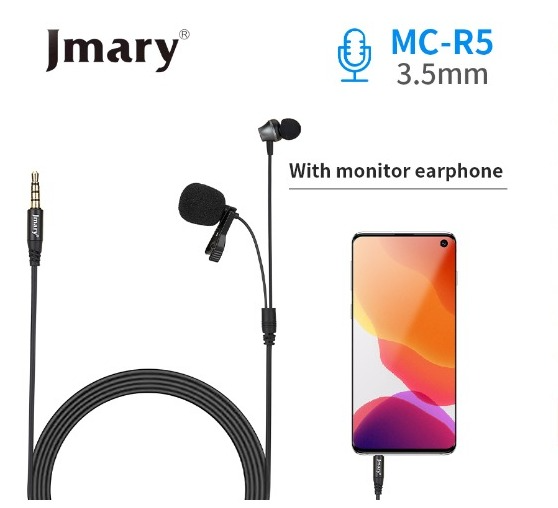 2 IN 1 Microphone with Earphone