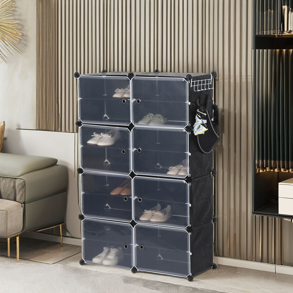 12 Cube Dustproof Storage Shelf