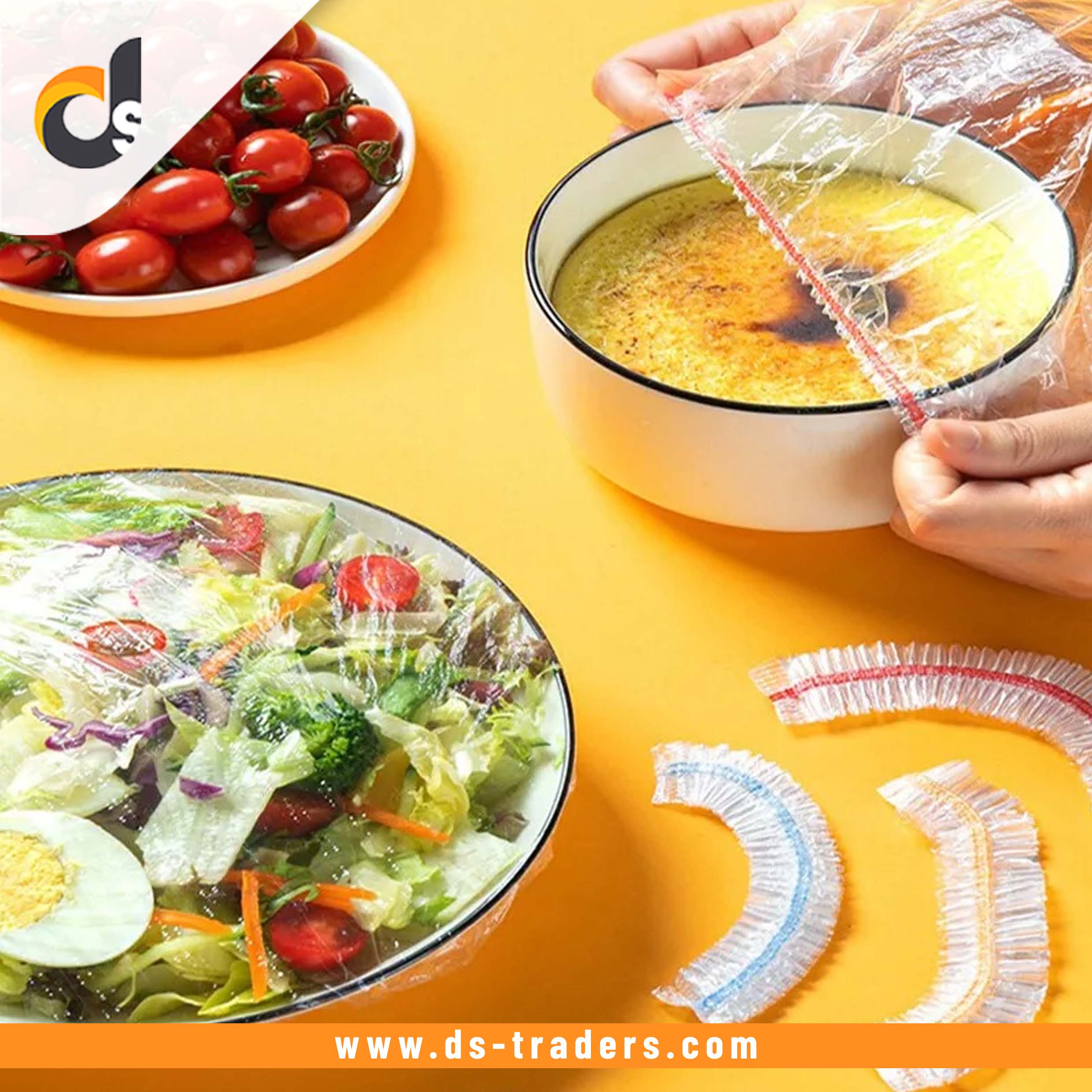 100pcs Disposable Colourful Food Wraps