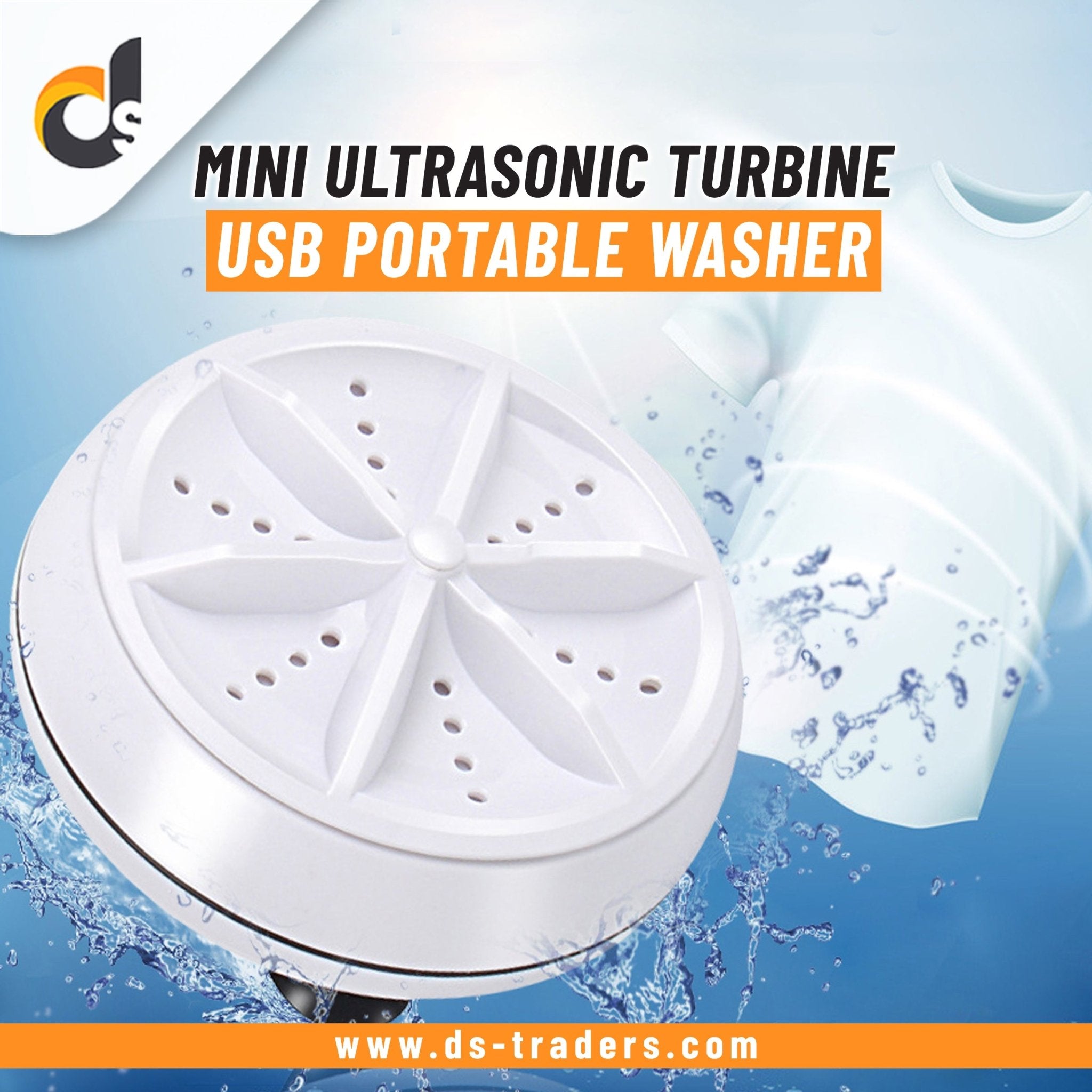 Mini Ultrasonic Portable Turbine Washing Machine