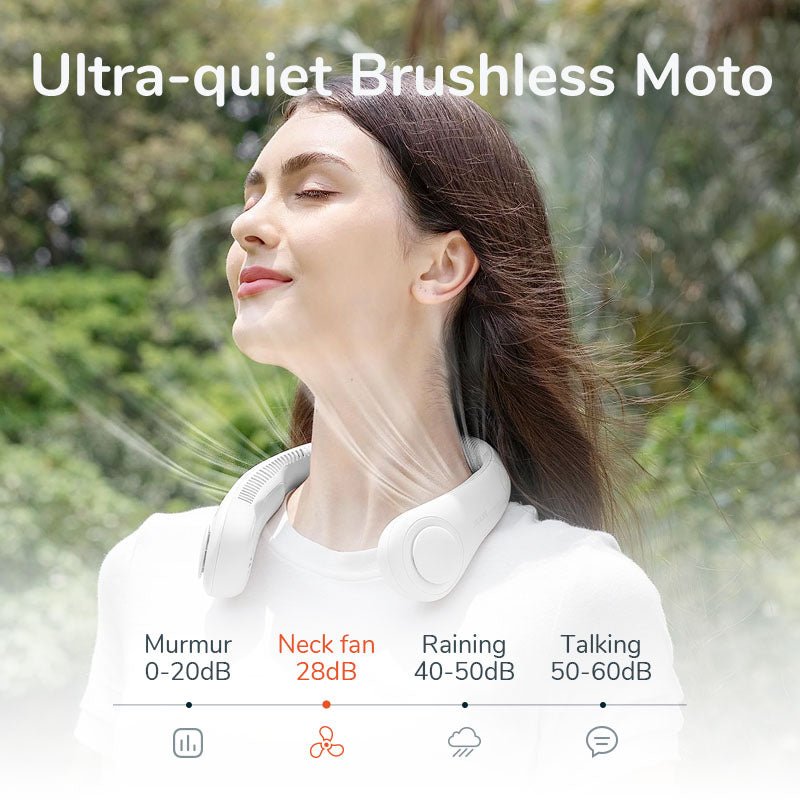 USB Rechargeable Portable Bladeless Neck Fan.